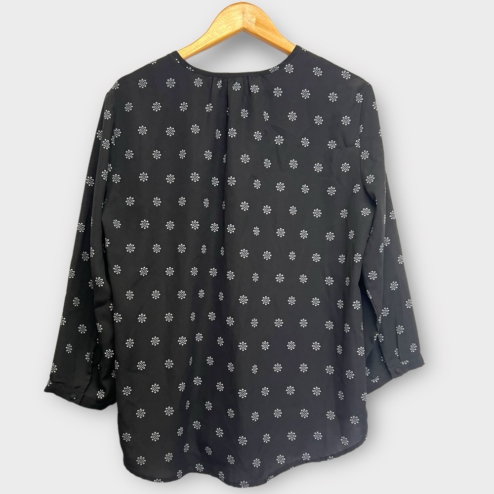 Fun2fun | Black Polyester Floral Pattern Blouse |… - image 2